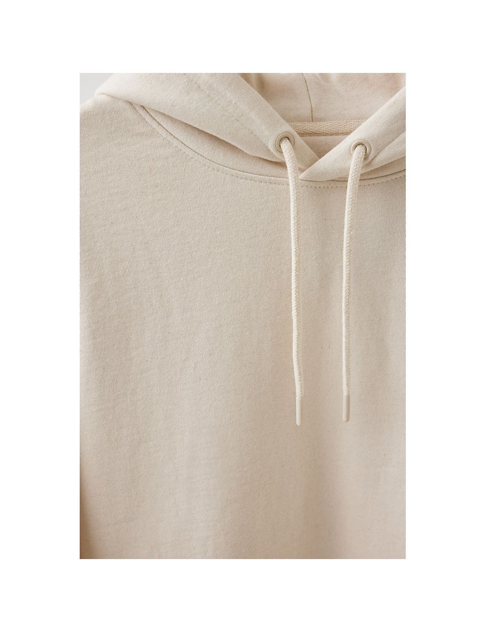 Bluza z kapturem z niebarwionej bawełny z...