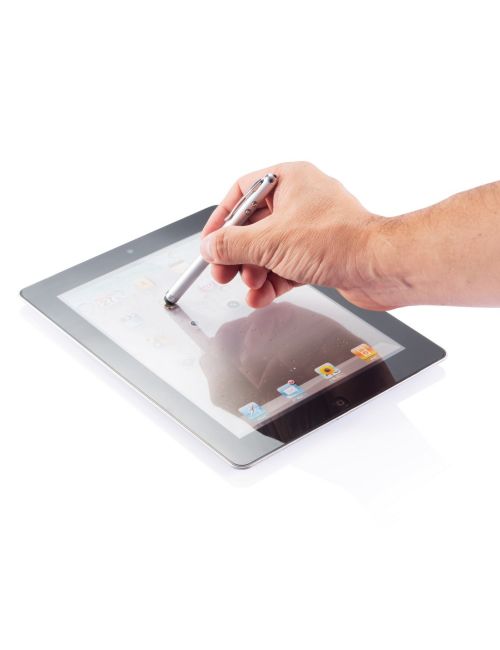 Długopis 4 w 1, touch pen, wskaźnik laserowy, latarka