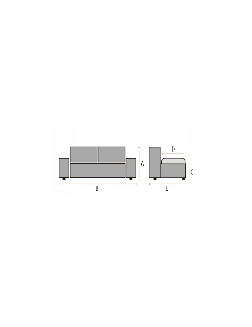 Sofa Elite Bluvel 14 Szary