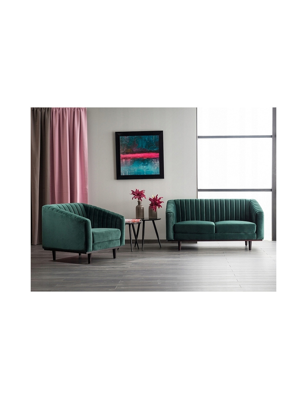 Fotel Asprey 1 Velvet aksamitny Bluvel beżowy