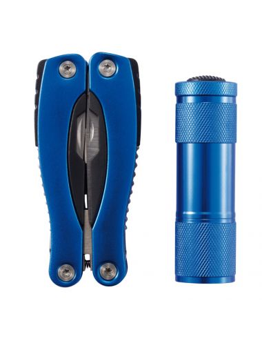 Zestaw narzędzi, narzędzie wielofunkcyjne 14 el., latarka 2