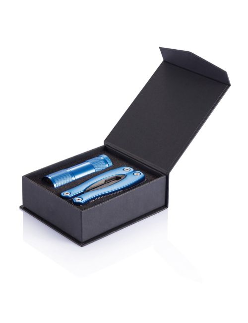 Zestaw narzędzi, narzędzie wielofunkcyjne 14 el., latarka