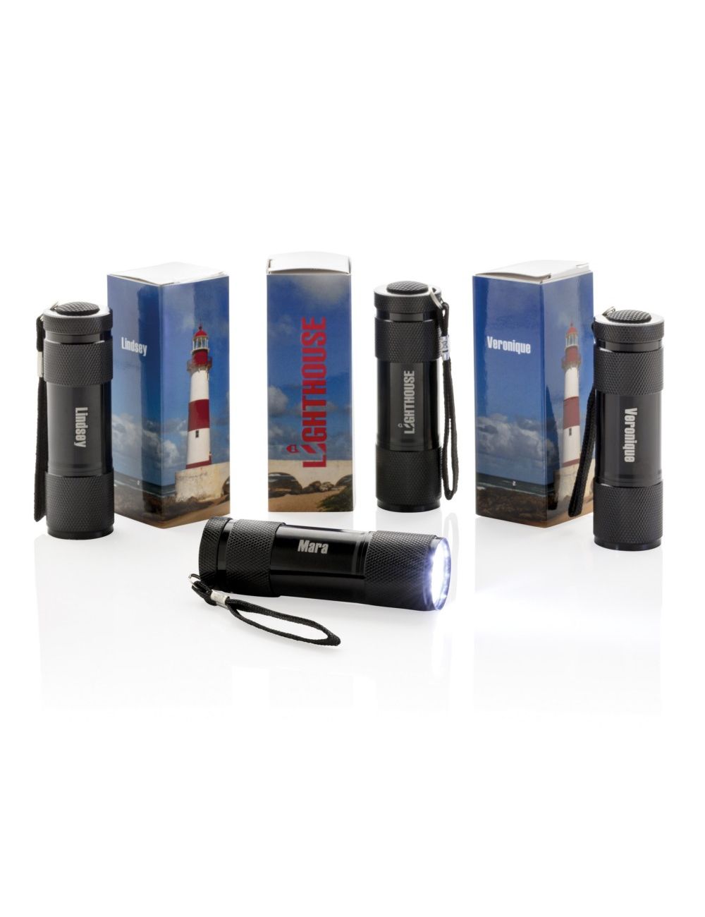 Latarka 9 LED Quattro