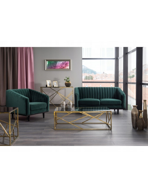 Fotel Asprey 1 Velvet aksamitny zielony