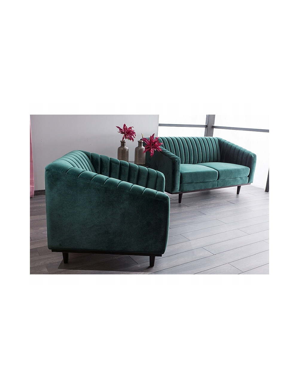 Sofa Asprey 2 Velvet granatowa