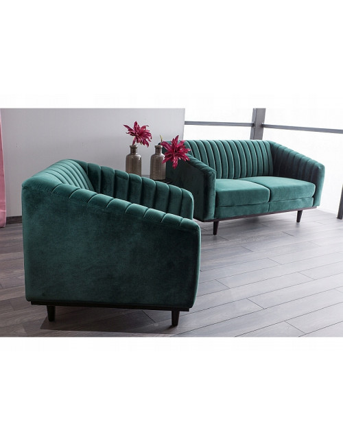 Sofa Asprey 2 Velvet granatowa