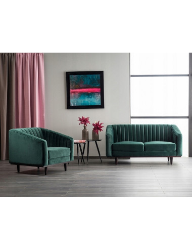 Sofa Asprey 2 Velvet szary