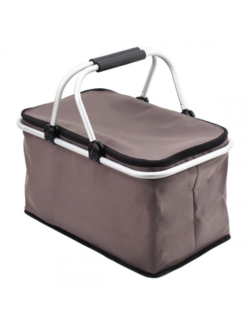 Izotermiczny kosz piknikowy Huron, szary 