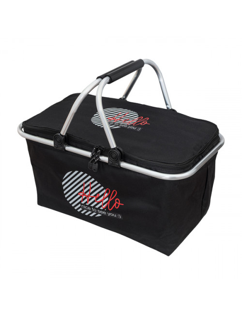 Izotermiczny kosz piknikowy Huron, czarny 