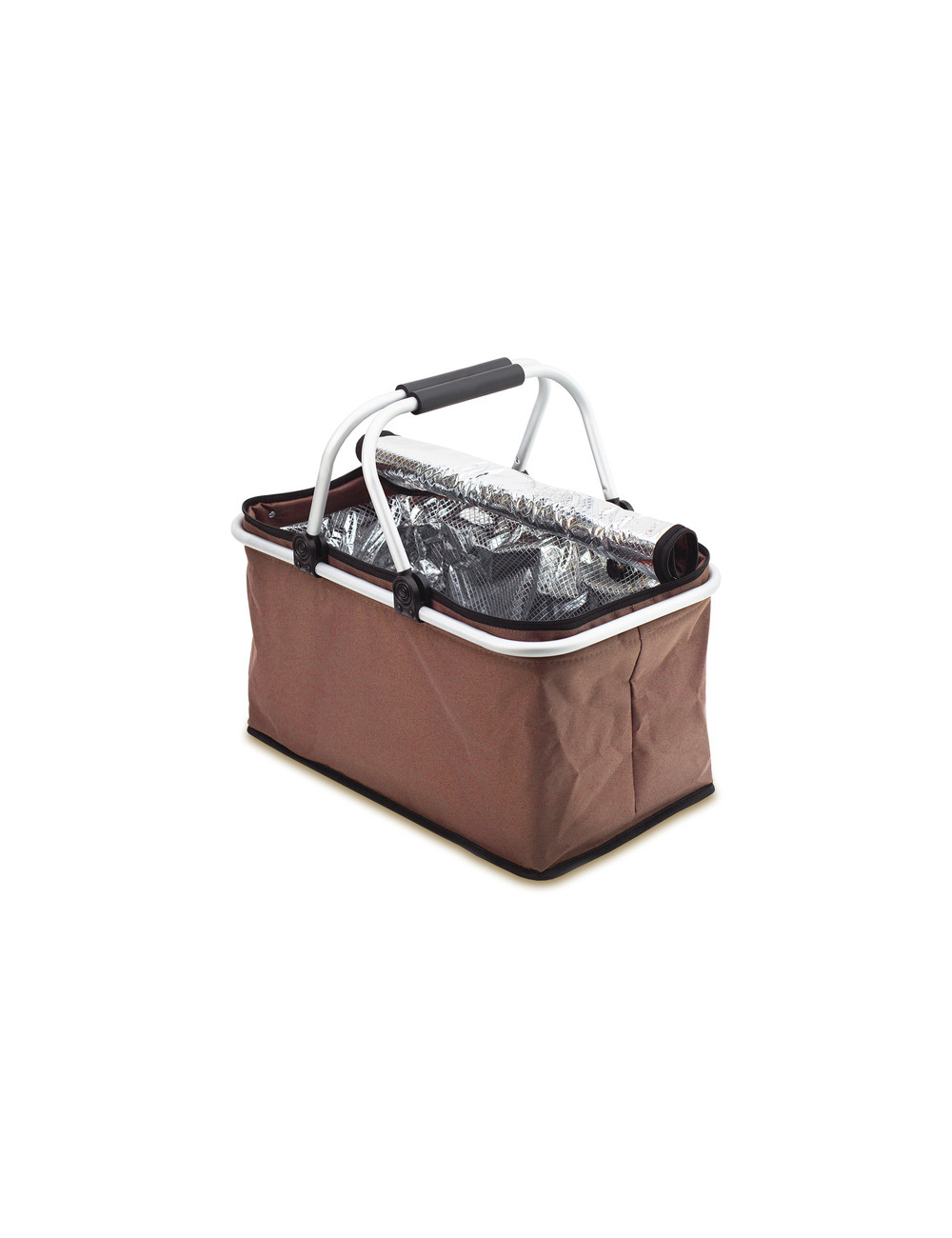 Izotermiczny kosz piknikowy Huron, brązowy