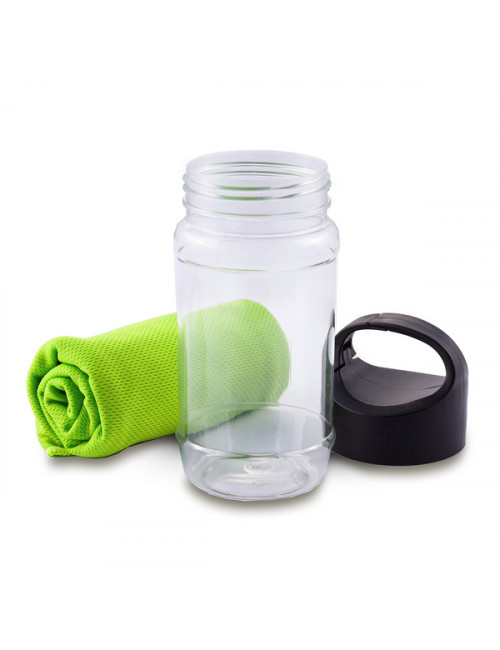 Ręcznik chłodzący w butelce Feel cool, zielony 