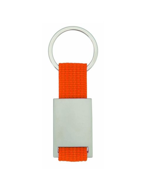 Brelok do kluczy z metalową plakietką