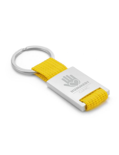 Brelok do kluczy z metalową plakietką