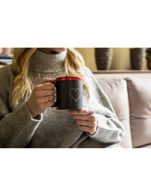 Kubek ceramiczny do rysowania 300 ml, kreda | Hayes