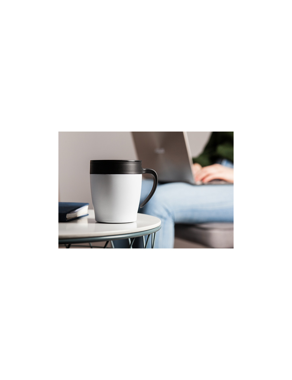 Kubek z uchem Chillout 350 ml, biały