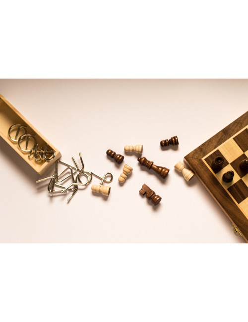 Zestaw łamigłówek Brainiac, beżowy 