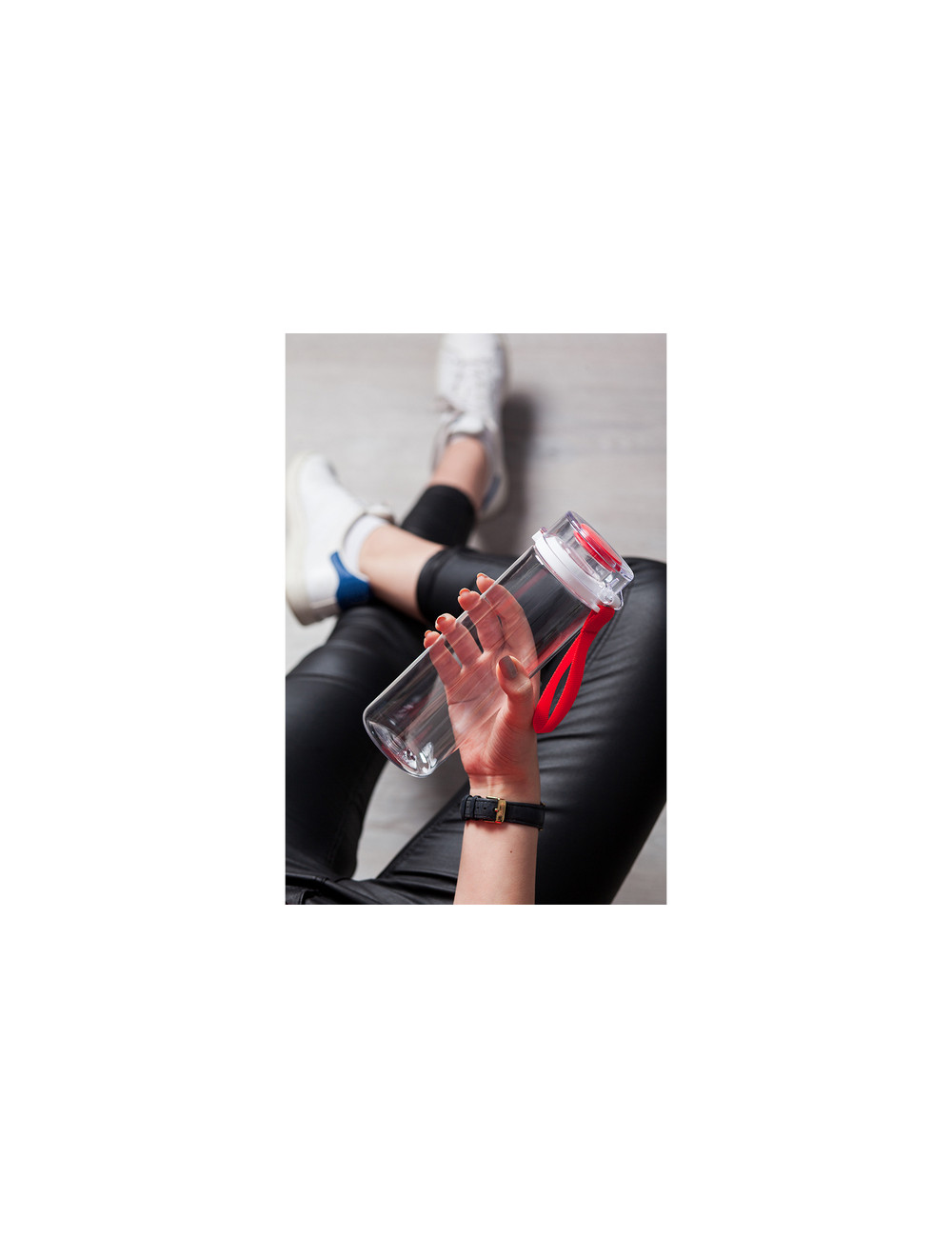 Bidon Feelawesome 650 ml, czerwony