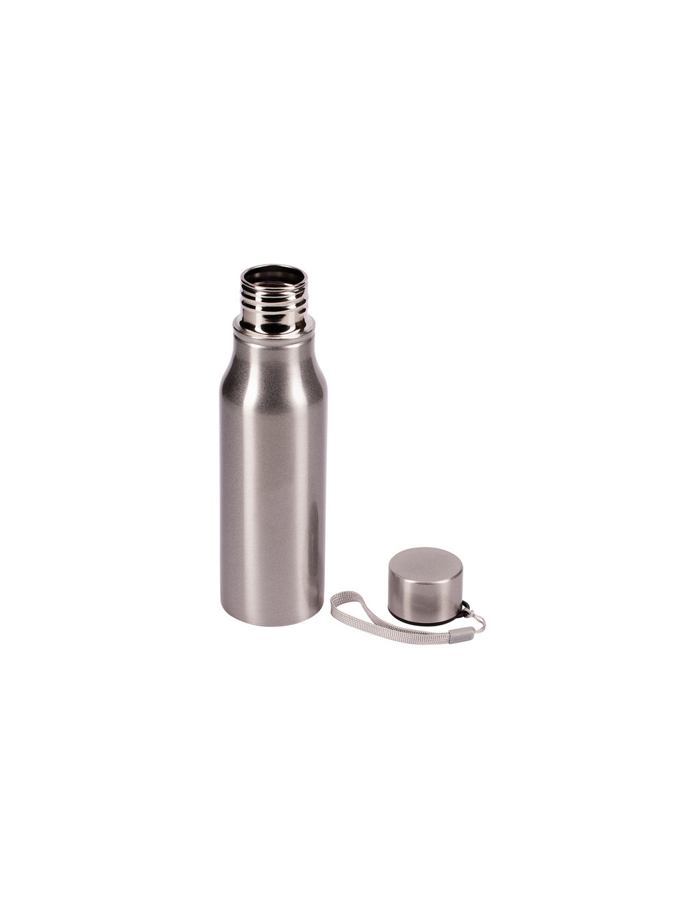 Bidon stalowy Fun Tripping 700 ml, srebrny