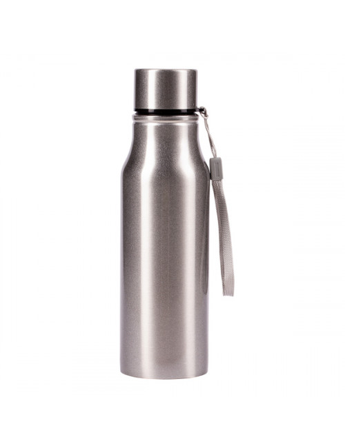 Bidon stalowy Fun Tripping 700 ml, srebrny