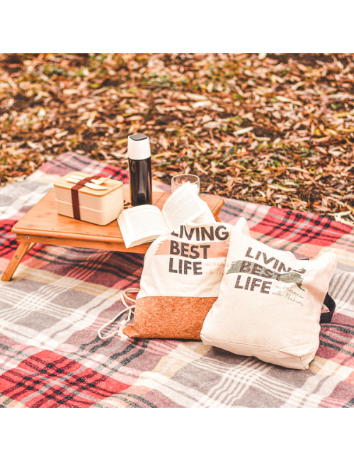 Plecak korkowy Alfena, beżowy 