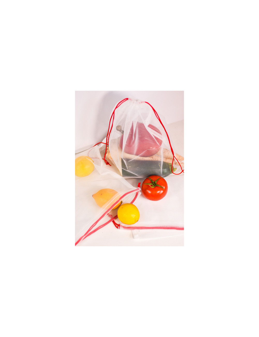 Zestaw woreczków Shopping Friend, biały 