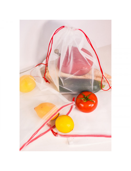 Zestaw woreczków Shopping Friend, biały 