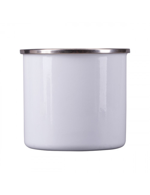 Kubek emaliowany Oldie 500 ml, biały 