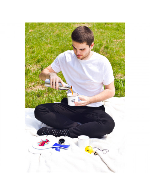 Kubek emaliowany Oldie 500 ml, biały 