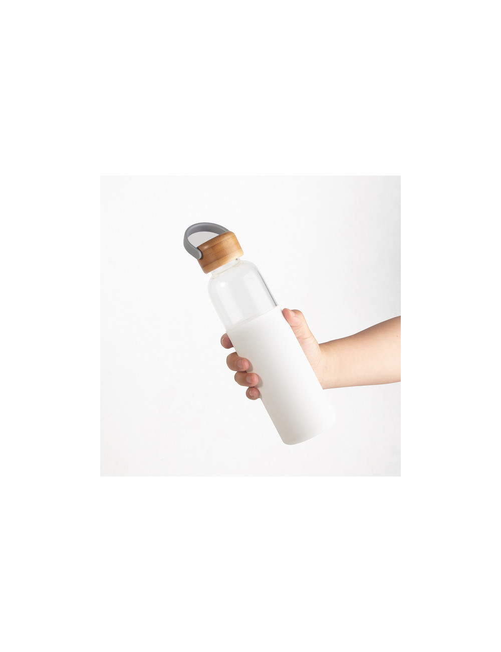 Szklana butelka Refresh 560 ml, biały