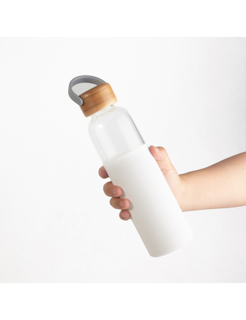Szklana butelka Refresh 560 ml, biały