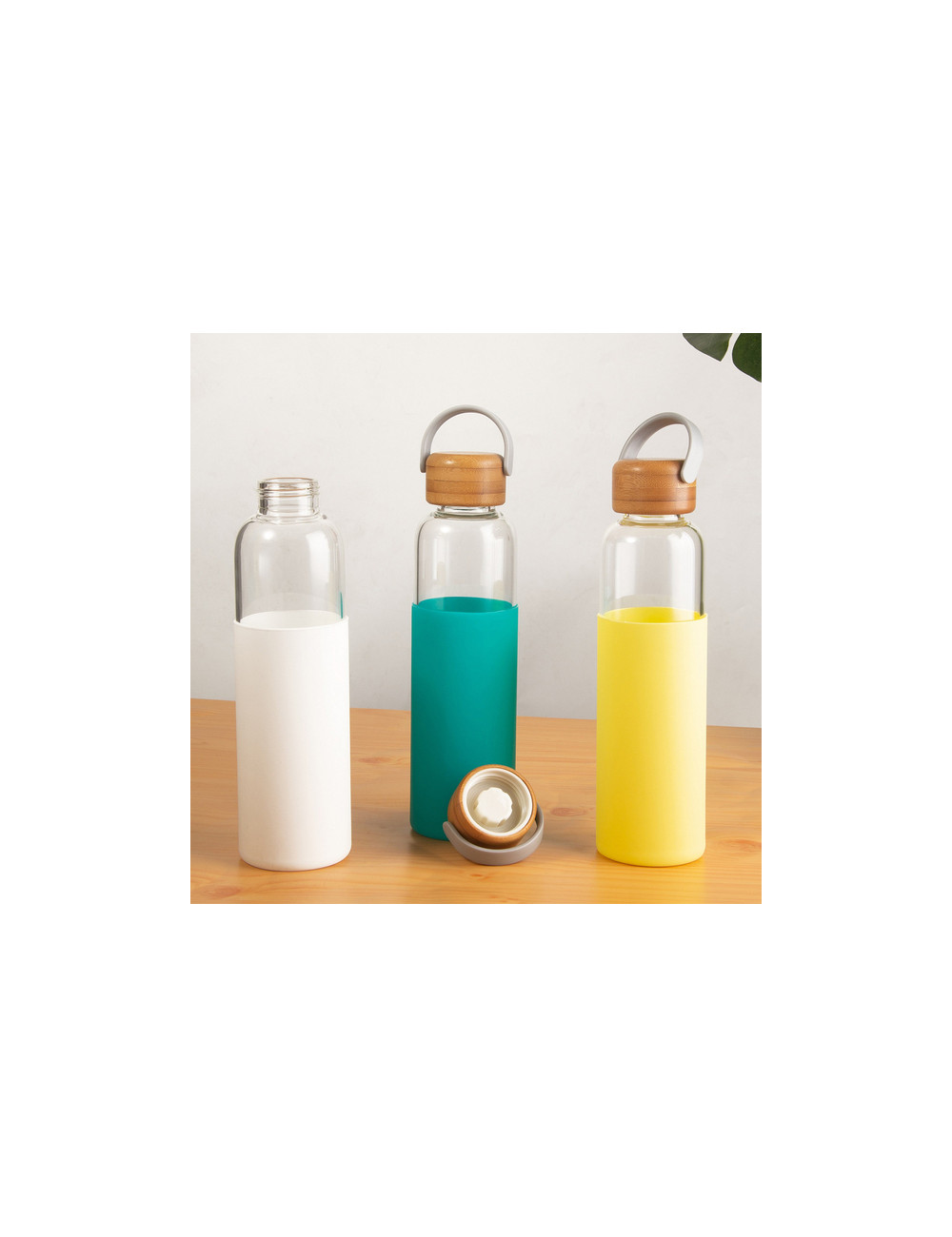 Szklana butelka Refresh 560 ml, biały