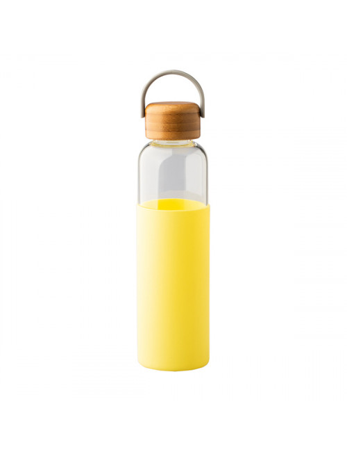 Szklana butelka Refresh 560 ml, żółty