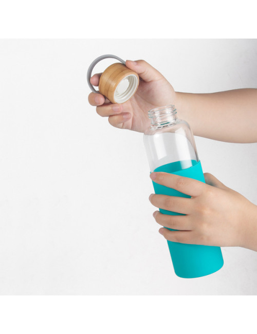 Szklana butelka Refresh 560 ml, zielony