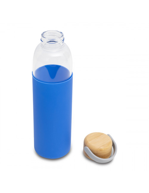 Szklana butelka Refresh 560 ml, niebieski 