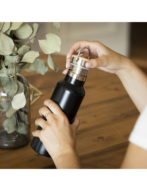 Butelka próżniowa 500 ml Malmo, czarny 