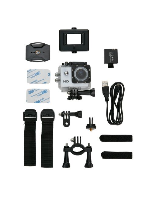 Kamera sportowa HD z 11 akcesoriami