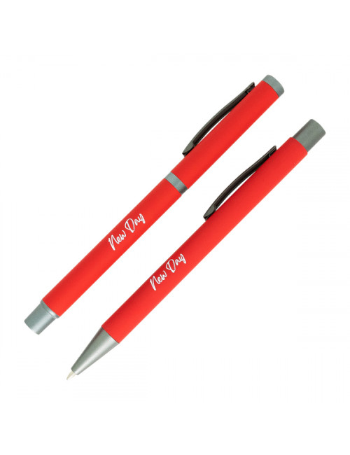 Zestaw piśmienniczy Jetmore, czerwony 