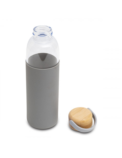 Szklana butelka Refresh 560 ml, szary 