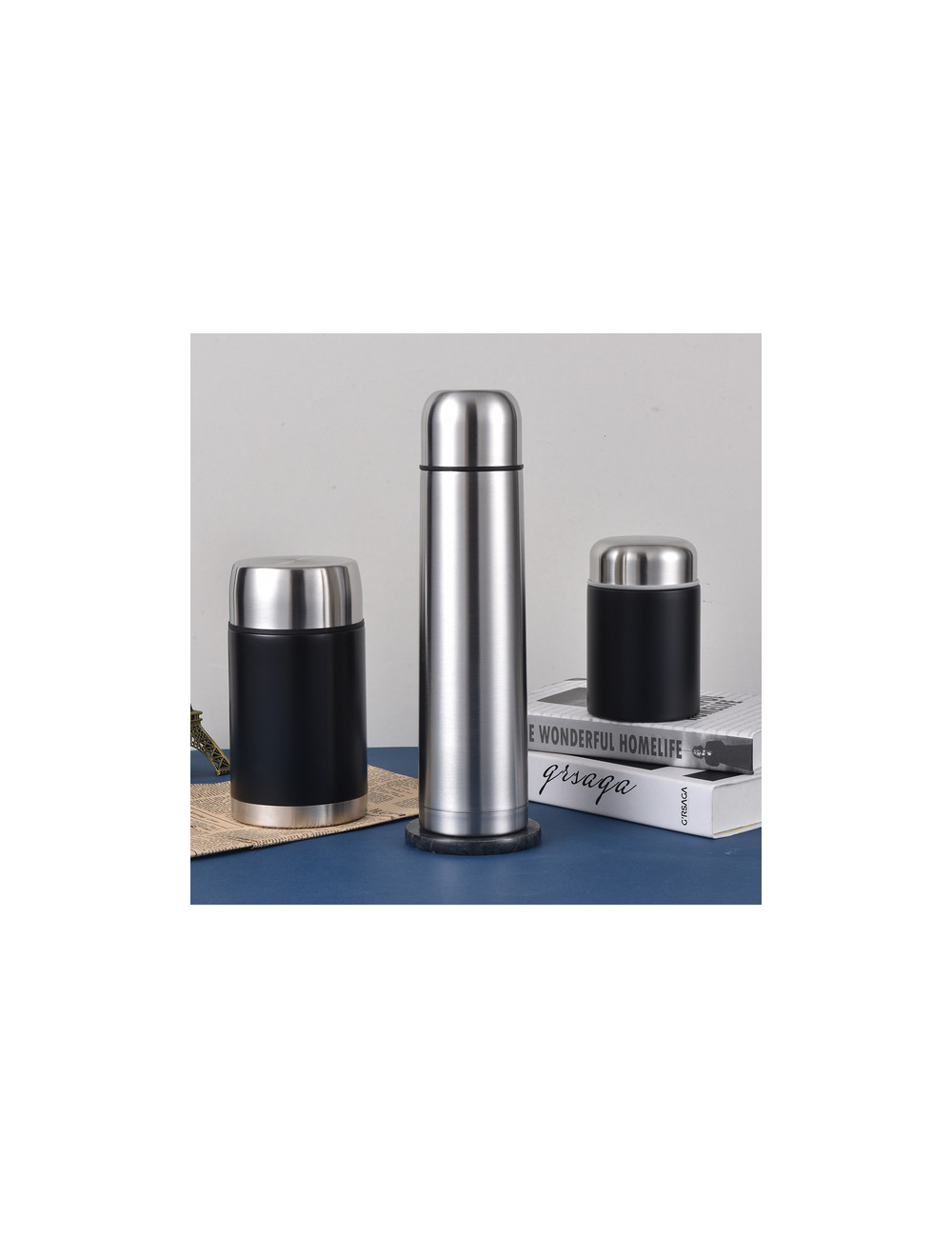 Termos 1000 ml, srebrny