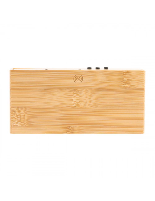 Ładowarka indukcyjna z zegarem i termometrem Conti, brązowy 