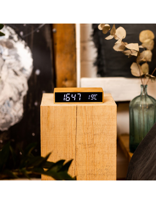 Ładowarka indukcyjna z zegarem i termometrem Conti, brązowy 