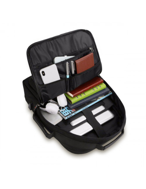 Plecak/teczka City Cyber z ochroną RFID, czarny 