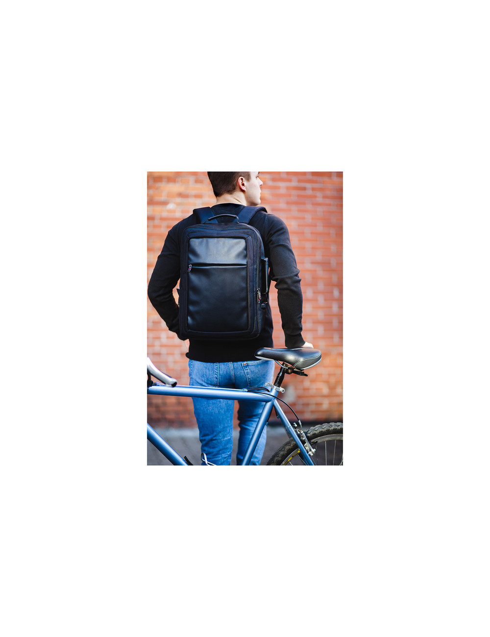 Plecak/teczka City Cyber z ochroną RFID, czarny 