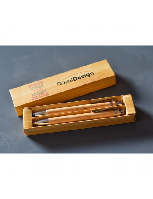 Zestaw piśmienniczy Aveno, brązowy 