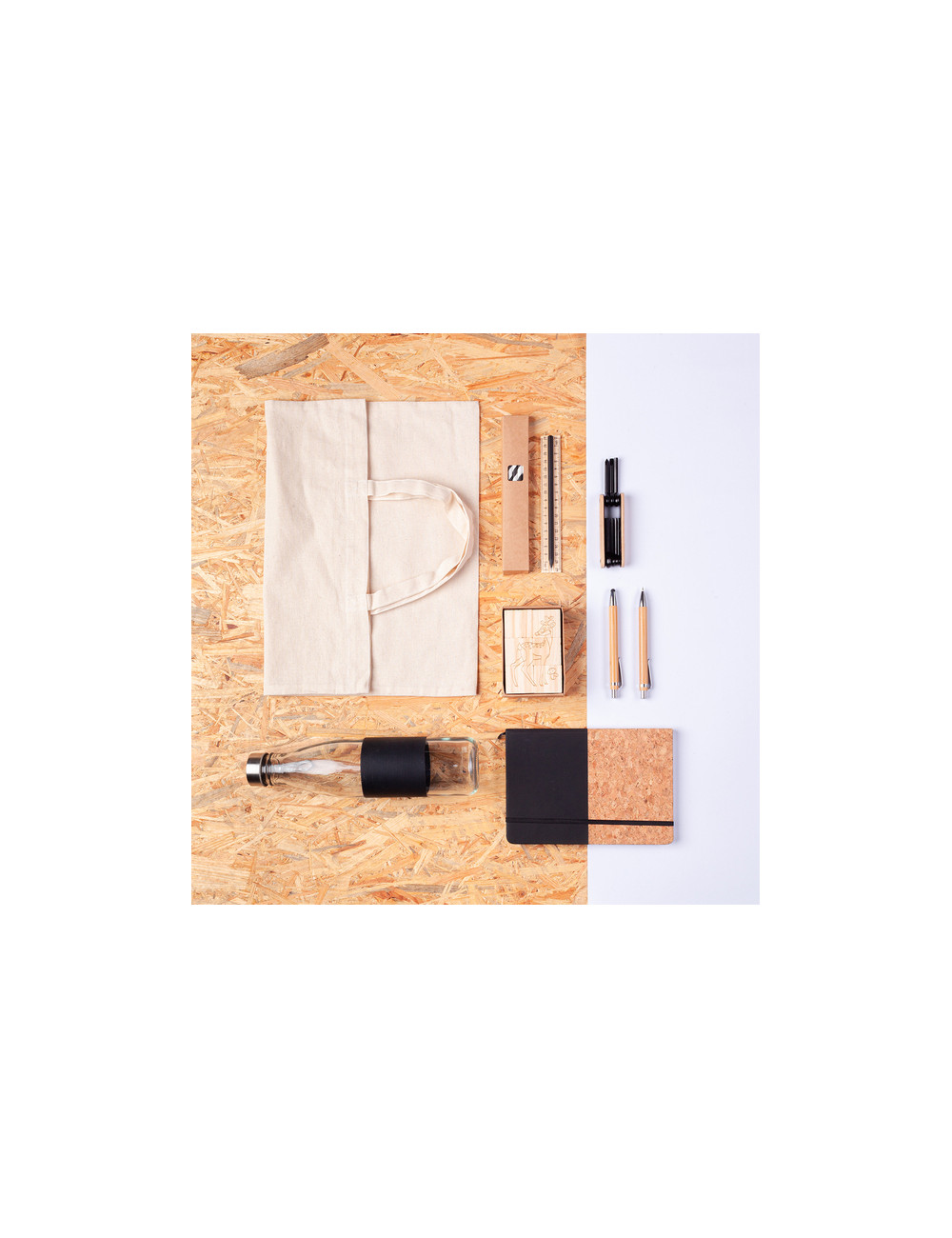 Zestaw piśmienniczy Aveno, brązowy 