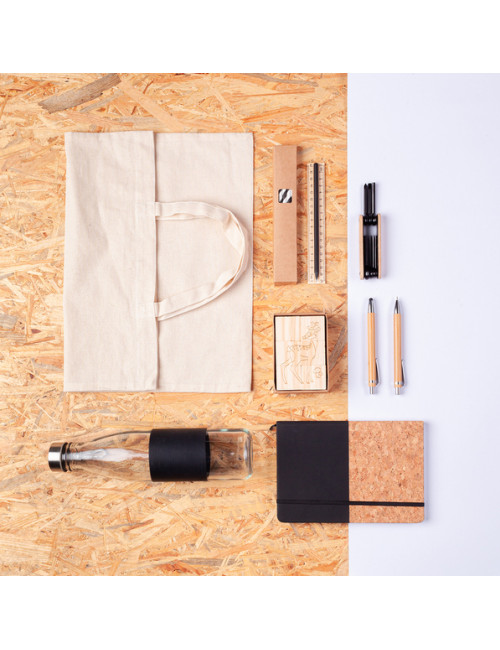 Zestaw piśmienniczy Aveno, brązowy 