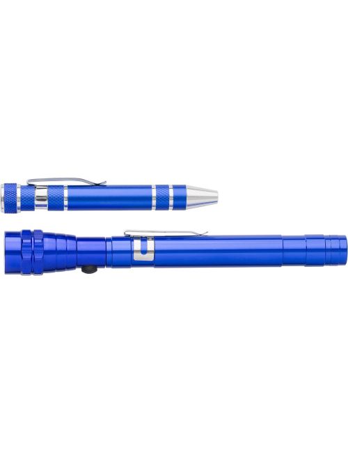 Zestaw narzędzi, śrubokręt (8 el.), teleskopowa latarka 3 LED