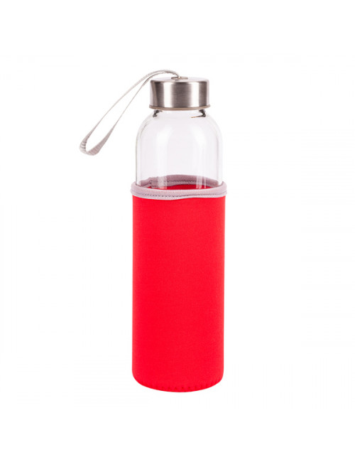 Szklana butelka Vim 500 ml, czerwony 