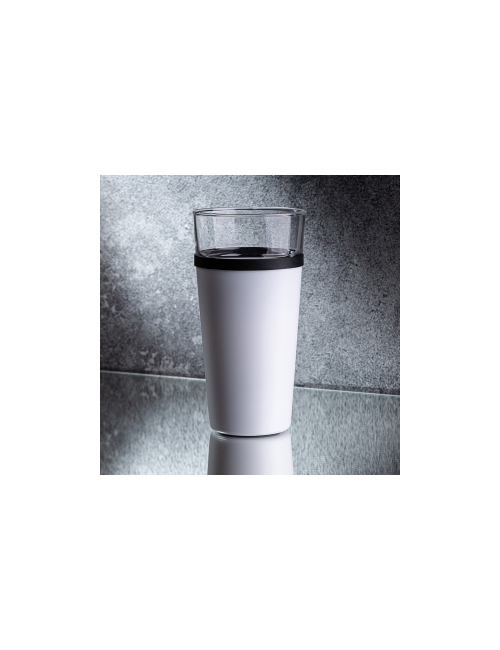 Kubek szklany Alpena 400 ml, biały