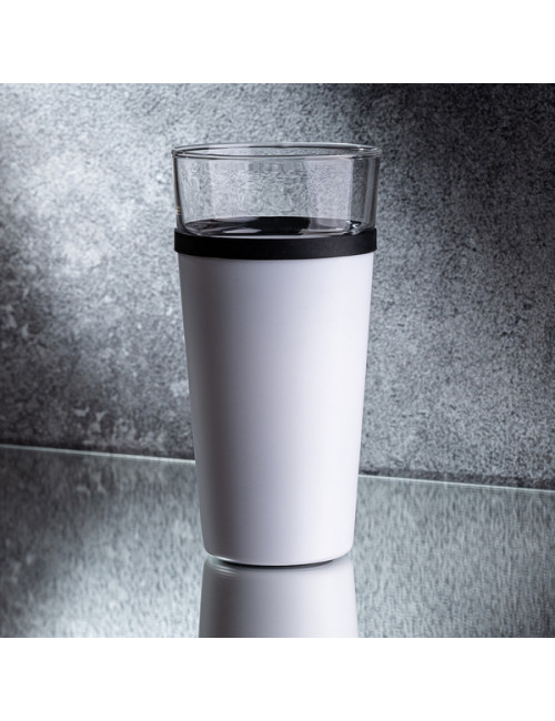 Kubek szklany Alpena 400 ml, biały